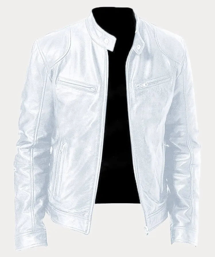 Viktor – Casual Skórzana Kurtka Ponadczasowy Design