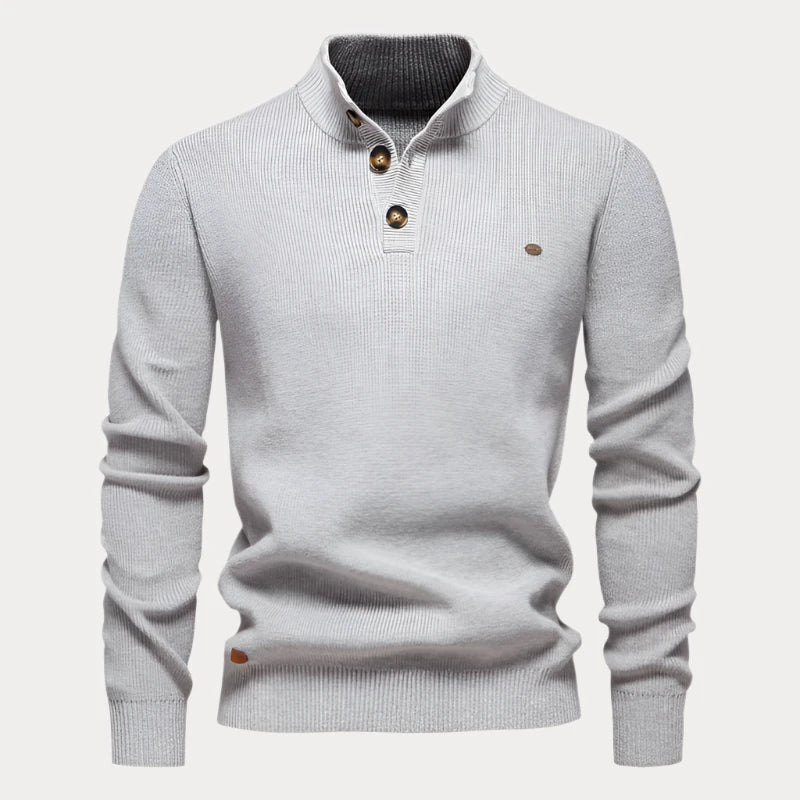 Tomáš – Sweter z Guzikami dla Mężczyzn