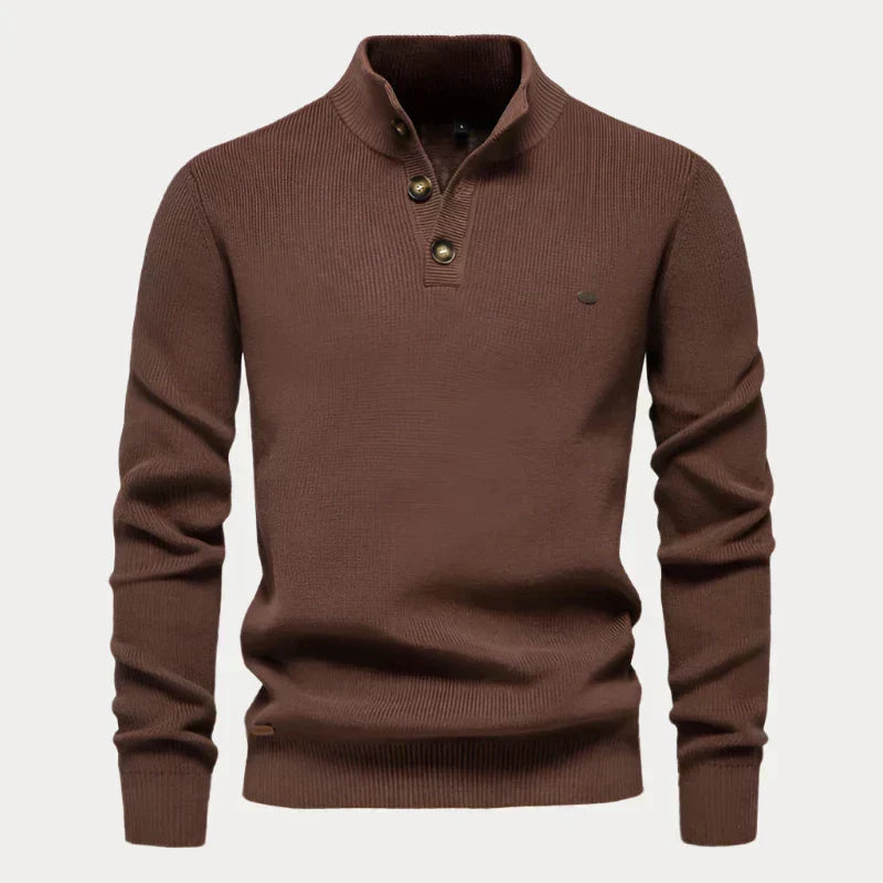 Tomáš – Sweter z Guzikami dla Mężczyzn