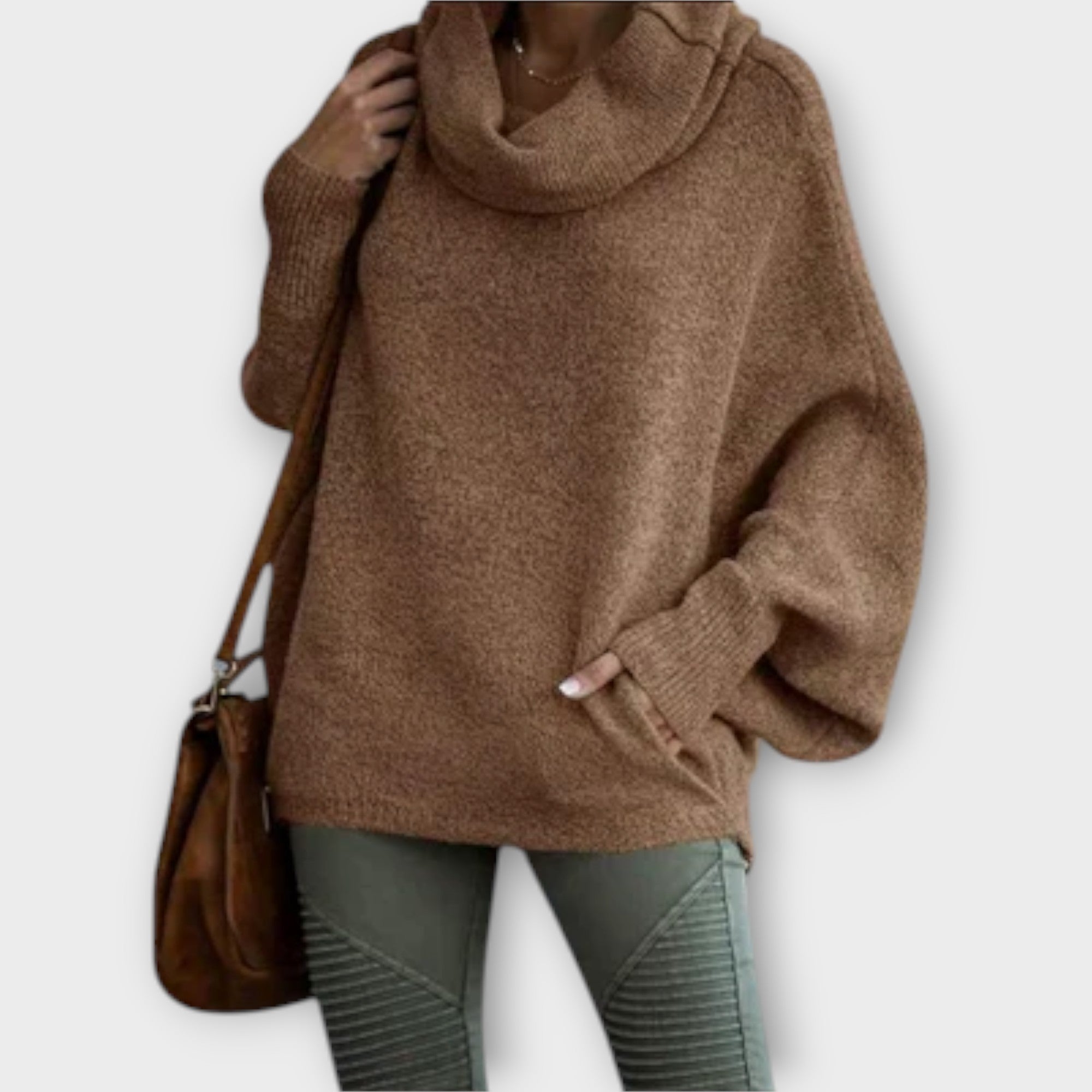 Ulrike - Elegancki sweter damski w stylu żółwia