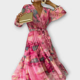 Evelyn - Maxi sukienka Aquarelle Dream