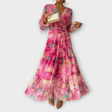 Evelyn - Maxi sukienka Aquarelle Dream