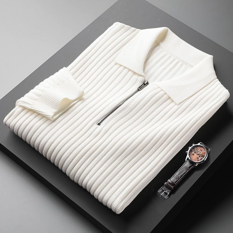 Tomáš – Męski Polopullover z Zamkiem