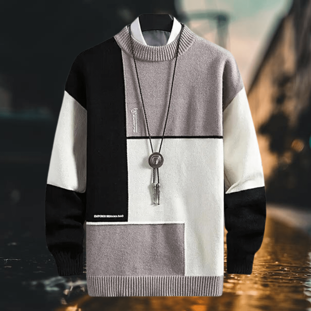 Tomáš – Kolorowy Sweter dla Mężczyzn