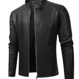 Petr | Elegancka skórzana kurtka w stylu motocyklowym