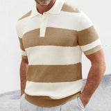 Tomáš – Pasiasty Męski Sweter Polo