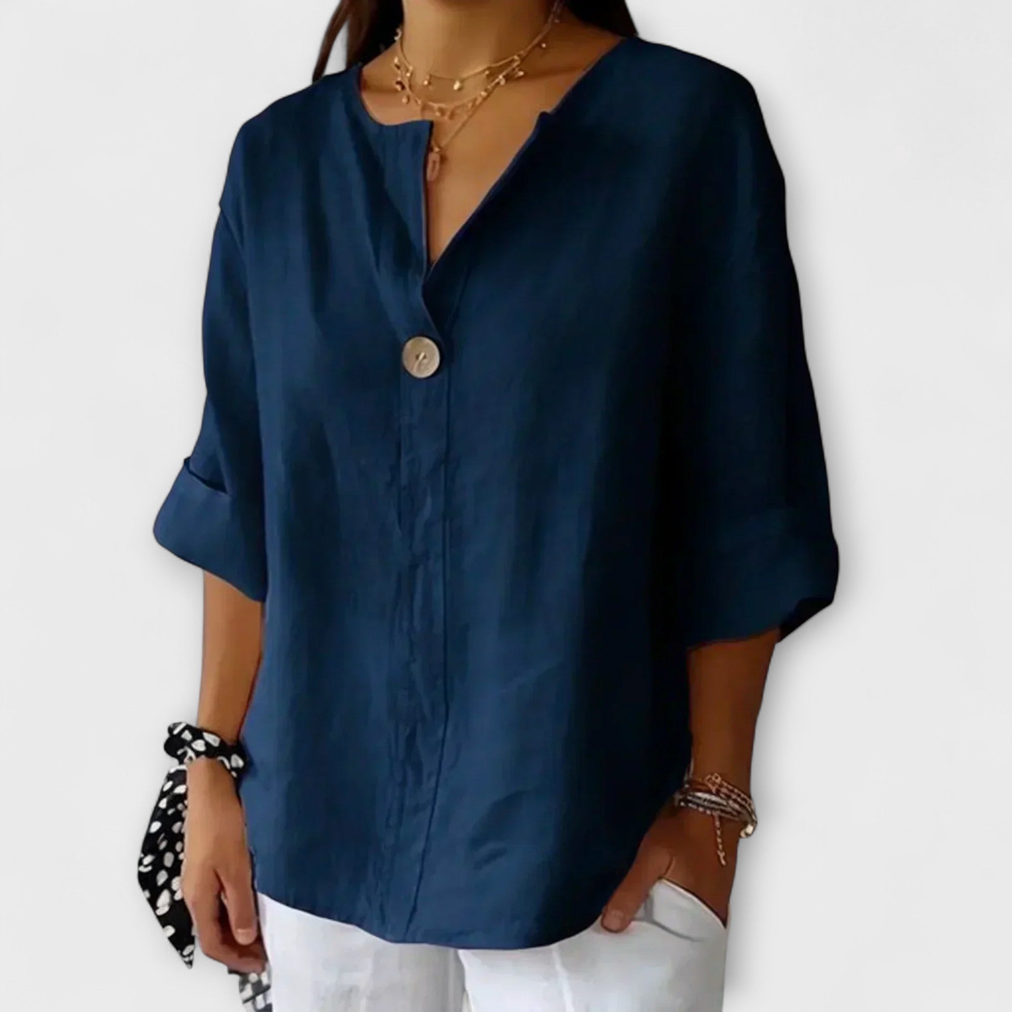 Nicole - Loose Blouse made of Material