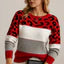 Cheyenne - Luźny sweter w leopardzim wzorze