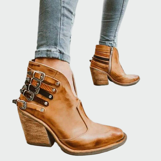 Retro skórzane buty
