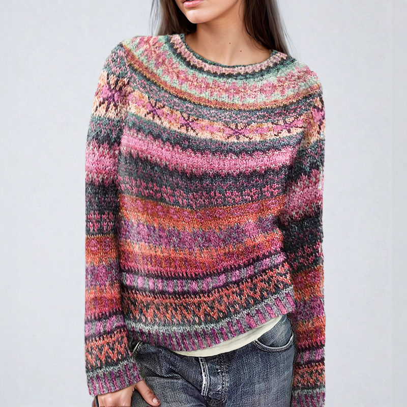 Anna | Klasyczny sweter Fair Isle