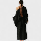 Dana - Sukienka kimono wykonana z lnu i bawełny
