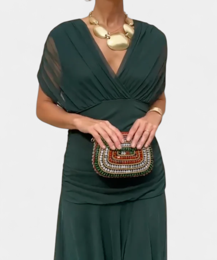 Eryzziah – Elegancka sukienka w kwiatowy wzór