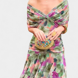 Eryzziah – Elegancka sukienka w kwiatowy wzór