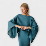 Dana - Sukienka kimono wykonana z lnu i bawełny