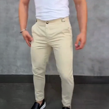 Massimo - Męskie Slim Fit Stretch Spodnie