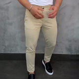 Massimo - Męskie Slim Fit Stretch Spodnie