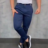 Massimo - Męskie Slim Fit Stretch Spodnie