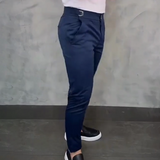 Massimo - Męskie Slim Fit Stretch Spodnie