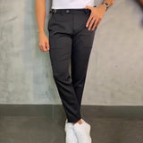 Massimo - Męskie Slim Fit Stretch Spodnie