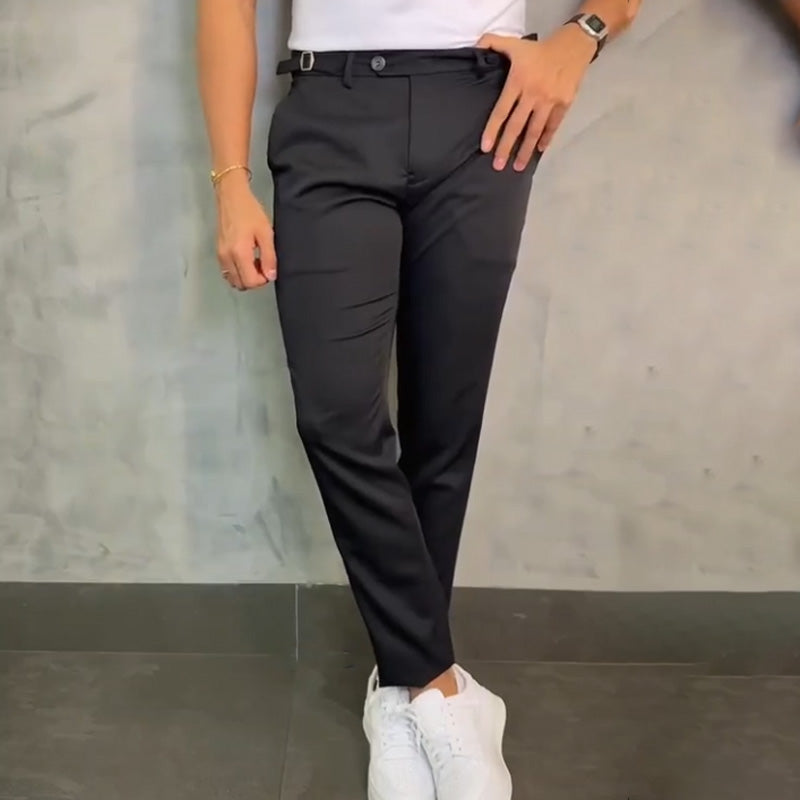 Massimo - Męskie Slim Fit Stretch Spodnie