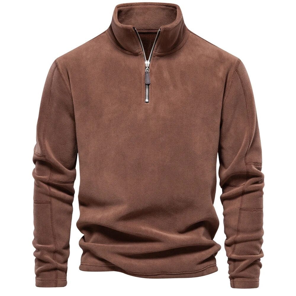 Tomáš – Męski Sweter z Polo Zamkiem