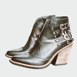 Retro skórzane buty