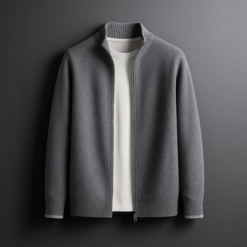 APOLO™ - ELEGANCKA WEŁNIANA KURTKA Z SUWAKIEM